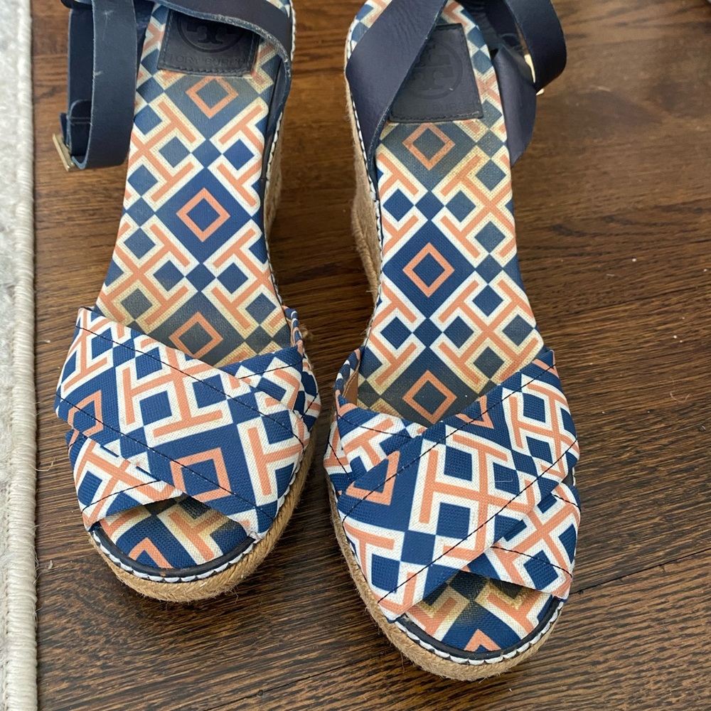 Tory Burch Patterned Wedge